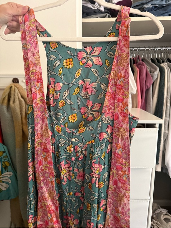 Raven + Lily Dresses & Skirts - Natural Life Teal and Pink Sleeveless Sundress